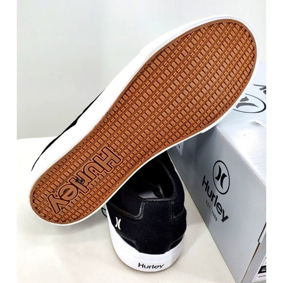Hurley 9.5 Sneaker Men Arlo Slip On Loafer Canvas Casual Retro Classic Shoe - Picture 7 of 12